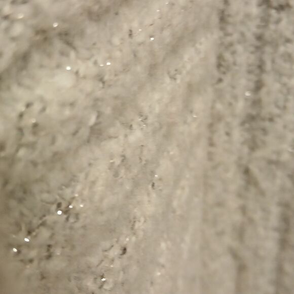 SIMPLY VERA, VERAWANG Cozy Gray Turtleneck Sweater Size L - Picture 5 of 9